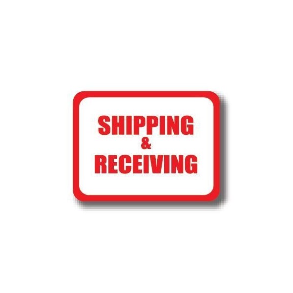 Ergomat 36in x 27in RECTANGLE SIGNS - Shipping & Receiving No Arrow DSV-SIGN 972 #0344X -UEN - main